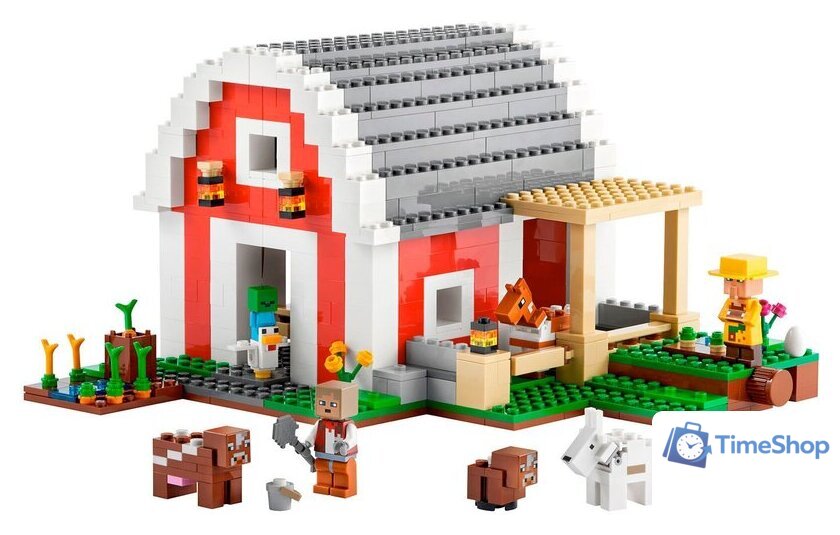 Конструктор LEGO Minecraft 21187 Красный амбар - Изображение №3 — Интернет-магазин Time-Shop