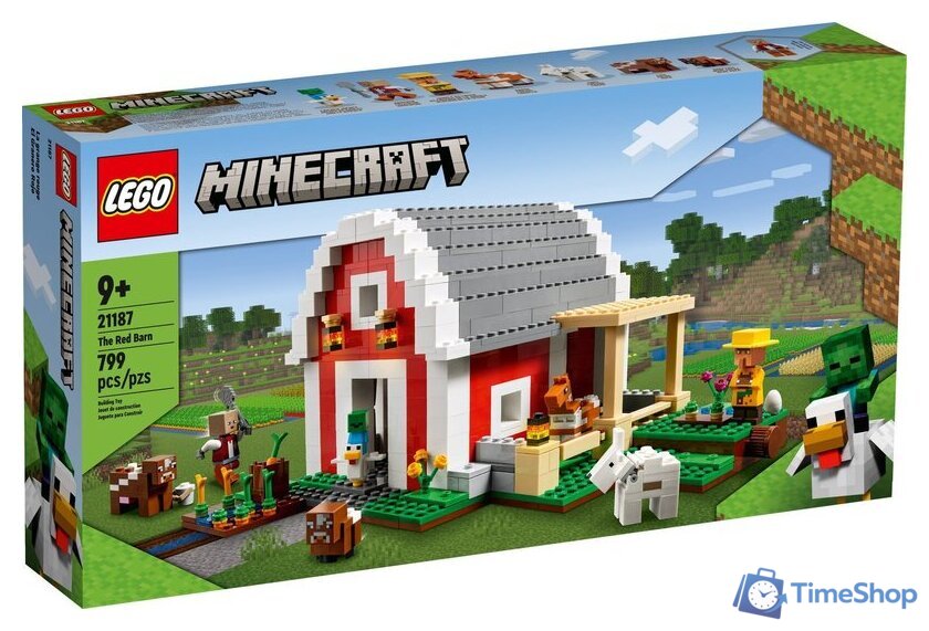Конструктор LEGO Minecraft 21187 Красный амбар - Изображение №1 — Интернет-магазин Time-Shop