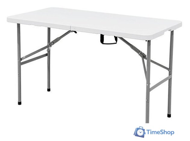Стол Calviano Складной, прямоугольный 122x60.5 см (белый) - Изображение №1 — Интернет-магазин Time-Shop