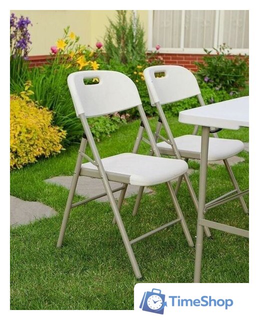 Стол Calviano Складной, прямоугольный 122x60.5 см (белый) - Изображение №4 — Интернет-магазин Time-Shop