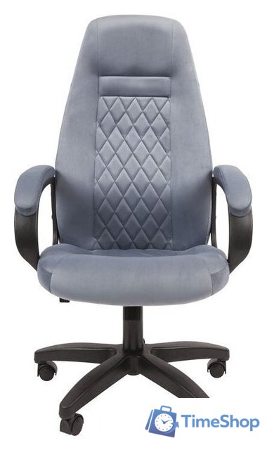 Офисное кресло CHAIRMAN Home 951 (велюр, Т-71 голубой) - Изображение №2 — Интернет-магазин Time-Shop