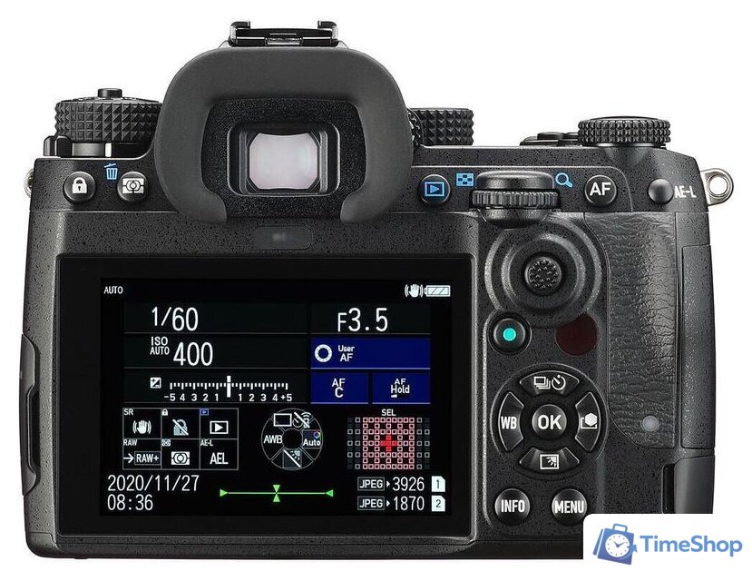 Зеркальный фотоаппарат Pentax K-3 Mark III Body (черный) - Изображение №3 — Интернет-магазин Time-Shop