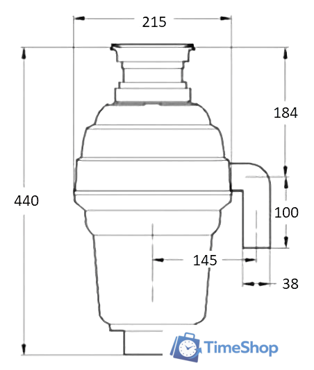 Измельчитель пищевых отходов Bone Crusher BC 1000 - Изображение №4 — Интернет-магазин Time-Shop