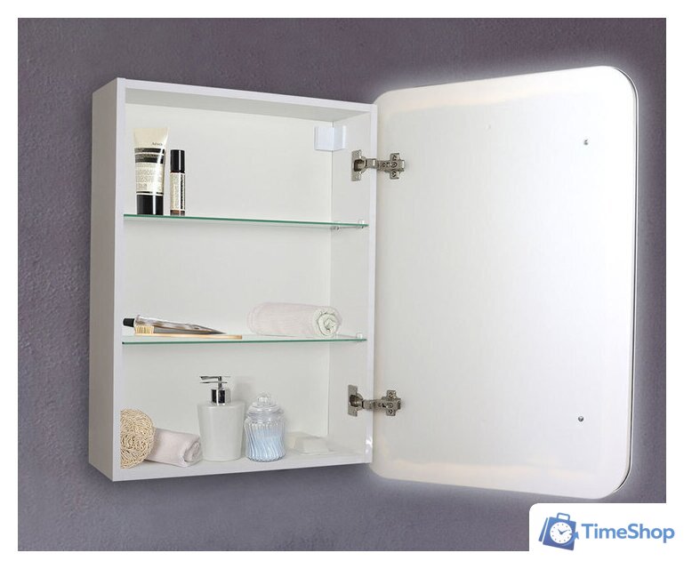  Silver Mirrors Шкаф с зеркалом Фиджи 50x75 LED-00002362 - Изображение №4 — Интернет-магазин Time-Shop