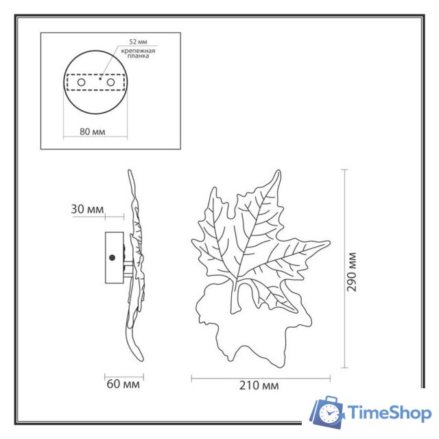 Бра Odeon Light Eva 4371/6WL - Изображение №6 — Интернет-магазин Time-Shop