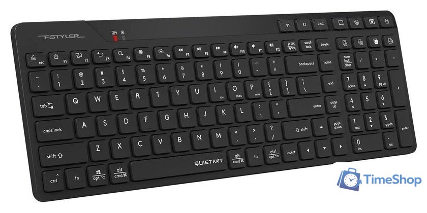 Клавиатура A4Tech Fstyler FBK27C AS (черный) - Изображение №2 — Интернет-магазин Time-Shop