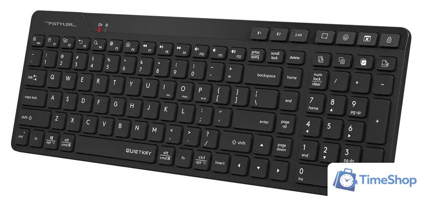 Клавиатура A4Tech Fstyler FBK27C AS (черный) - Изображение №3 — Интернет-магазин Time-Shop