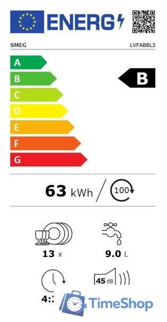 Отдельностоящая посудомоечная машина Smeg LVFABBL3 - Изображение №4 — Интернет-магазин Time-Shop