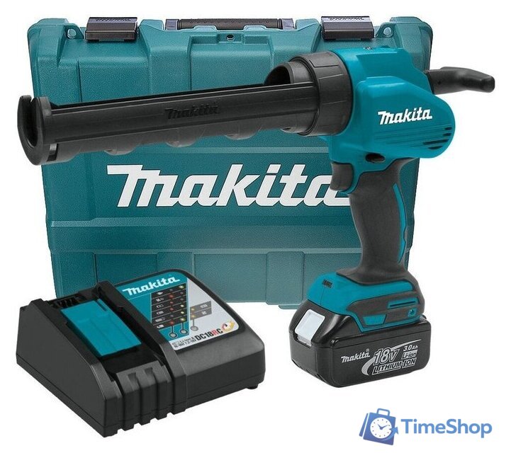 Пистолет для герметика Makita DCG180RF (с 1-им АКБ, кейс) - Изображение №1 — Интернет-магазин Time-Shop