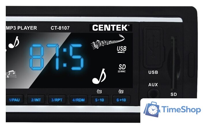 USB-магнитола CENTEK CT-8107 - Изображение №3 — Интернет-магазин Time-Shop