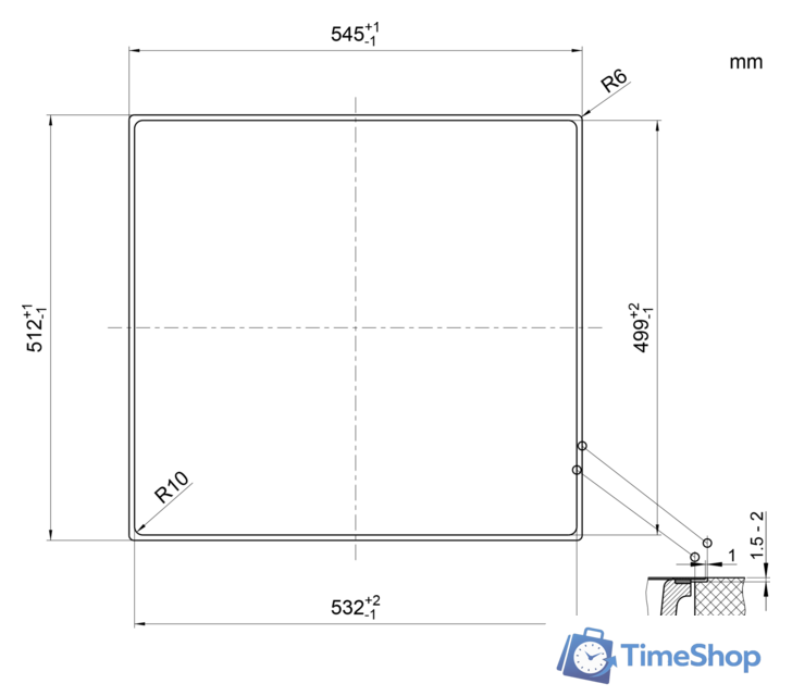 Кухонная мойка Blanco Subline 500-IF/A SteelFrame (белый) 524112 - Изображение №5 — Интернет-магазин Time-Shop