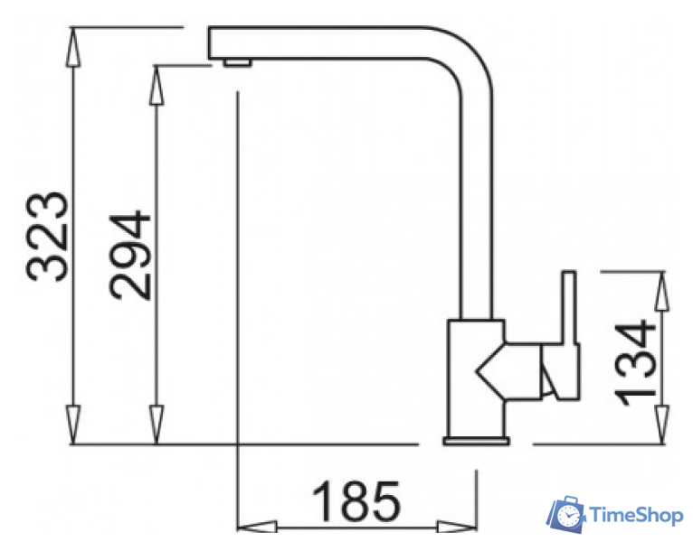 Смеситель Elleci Trail G40 Nero - Изображение №2 — Интернет-магазин Time-Shop