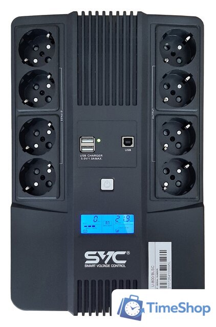 Источник бесперебойного питания SVC U-800/BLSC - Изображение №1 — Интернет-магазин Time-Shop