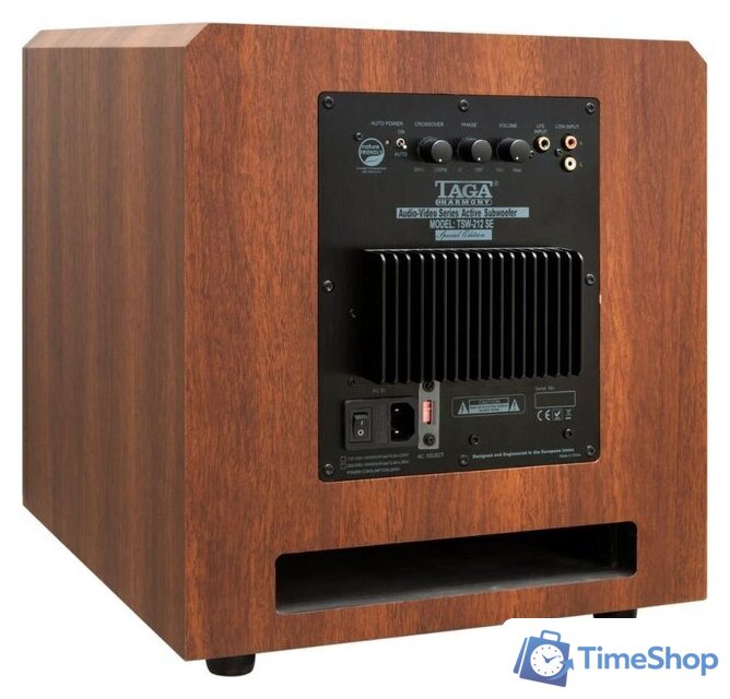 Проводной сабвуфер Taga Harmony TSW-212 SE (орех) - Изображение №2 — Интернет-магазин Time-Shop