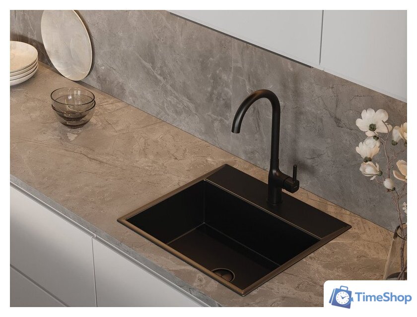 Смеситель Cersanit Elio однорычажный 68261 (черный) - Изображение №9 — Интернет-магазин Time-Shop