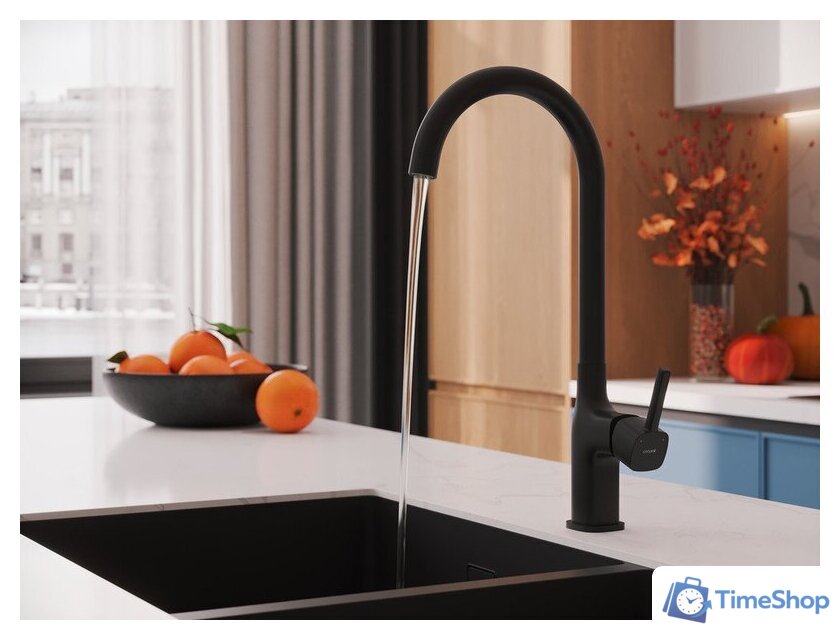 Смеситель Cersanit Elio однорычажный 68261 (черный) - Изображение №11 — Интернет-магазин Time-Shop