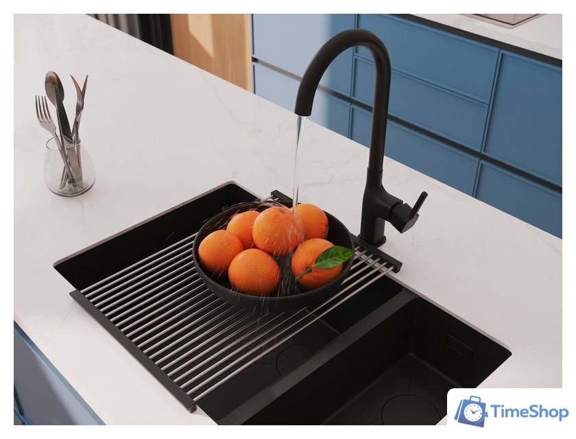 Смеситель Cersanit Elio однорычажный 68261 (черный) - Изображение №12 — Интернет-магазин Time-Shop