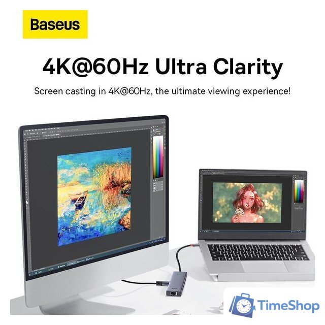 Док-станция Baseus Flite Series 7-Port Hub B00052805813-00 - Изображение №3 — Интернет-магазин Time-Shop