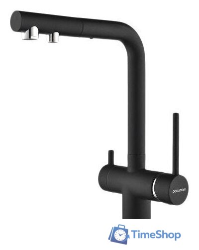 Смеситель Paulmark Serpentine Se213222-418 (черный/черный металлик) - Изображение №1 — Интернет-магазин Time-Shop