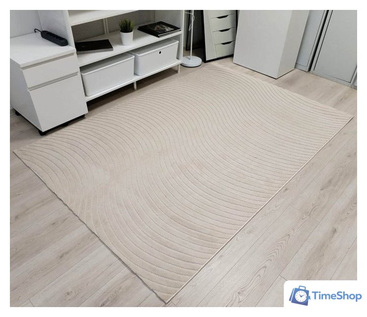 Ковер для жилой комнаты Radjab Carpet Сканди Сизаль Прямоугольник 10937B 12239RK (3x4, Krem/Krem) - Изображение №2 — Интернет-магазин Time-Shop