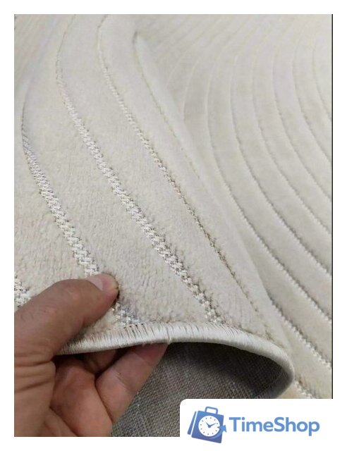 Ковер для жилой комнаты Radjab Carpet Сканди Сизаль Прямоугольник 10937B 12239RK (3x4, Krem/Krem) - Изображение №5 — Интернет-магазин Time-Shop