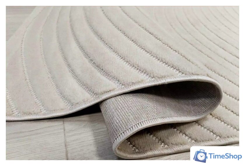 Ковер для жилой комнаты Radjab Carpet Сканди Сизаль Прямоугольник 10937B 12239RK (3x4, Krem/Krem) - Изображение №4 — Интернет-магазин Time-Shop