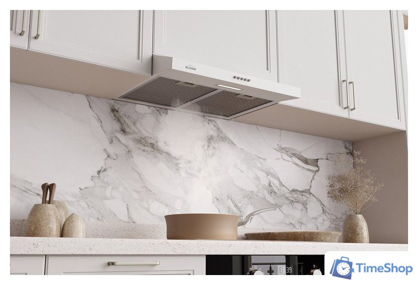 Кухонная вытяжка Elikor Eco One 50 298166 (белый) - Изображение №9 — Интернет-магазин Time-Shop