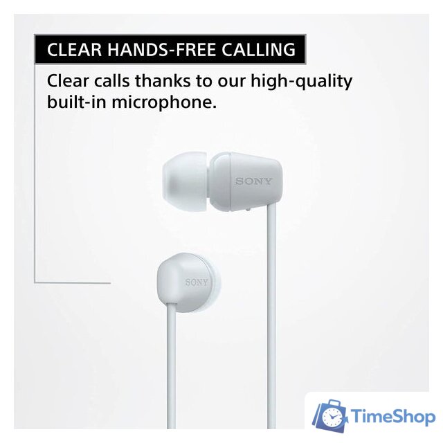 Наушники Sony WI-C100 (белый) - Изображение №6 — Интернет-магазин Time-Shop