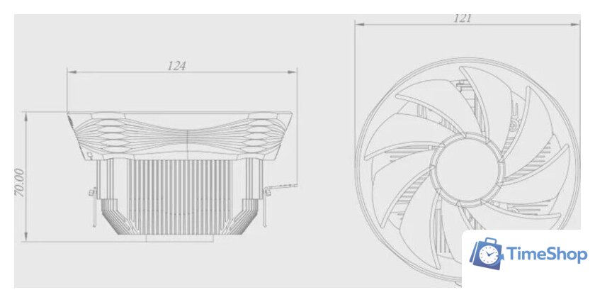 Кулер для процессора DeepCool Archer Bigpro V2 G-U-ARCHER-ARNNNN-G-3 - Изображение №6 — Интернет-магазин Time-Shop