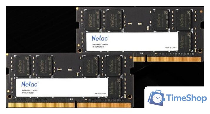Оперативная память Netac Basic 16GB DDR4 SODIMM PC4-25600 NTBSD4N32SP-16 - Изображение №2 — Интернет-магазин Time-Shop