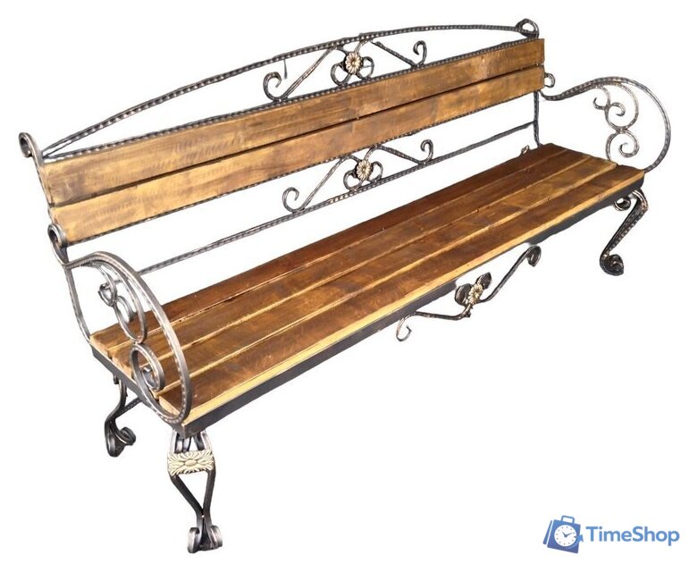 Скамейка Saniji Компанейская С84 2000x450x1000 - Изображение №1 — Интернет-магазин Time-Shop