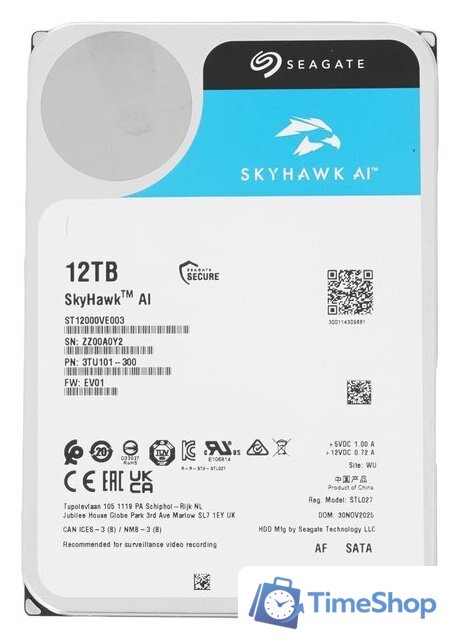 Жесткий диск Seagate SkyHawk AI 12TB ST12000VE003 - Изображение №1 — Интернет-магазин Time-Shop