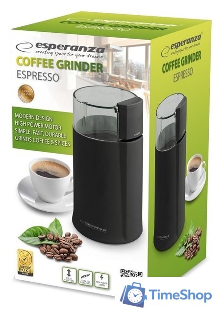 Электрическая кофемолка Esperanza Espersso EKC001K - Изображение №2 — Интернет-магазин Time-Shop