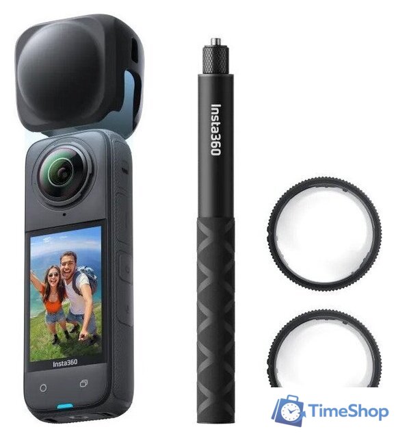 Экшен-камера Insta360 X4 Adventure Kit (черный) - Изображение №1 — Интернет-магазин Time-Shop
