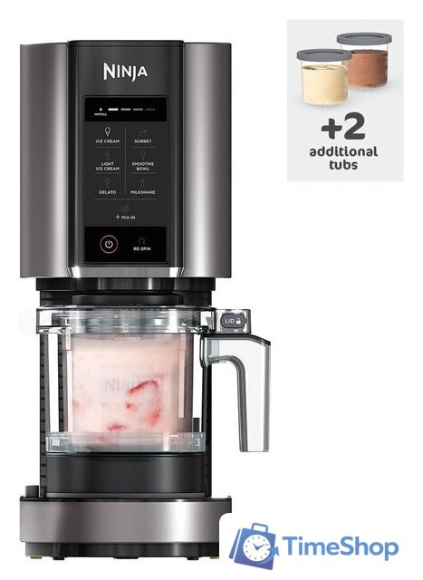 Контейнер  Ninja Ice Cream Maker Dessert Tubs XSK2PNT300 (2 шт) - Изображение №2 — Интернет-магазин Time-Shop