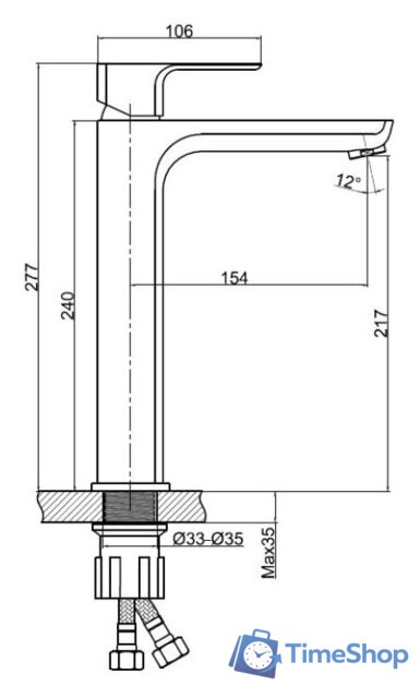 Смеситель Cersanit Geo 63043 - Изображение №2 — Интернет-магазин Time-Shop