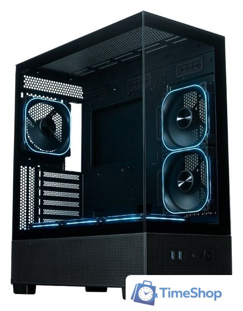 Корпус XASTRA Q500 6ARGB-FG-C10-UC (черный) - Изображение №1 — Интернет-магазин Time-Shop