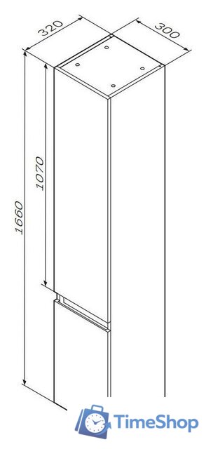 AM.PM Шкаф-пенал X-Joy M85ACHR0306WG - Изображение №8 — Интернет-магазин Time-Shop