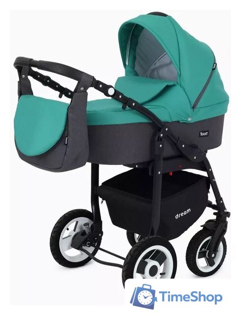 Универсальная коляска Rant Dream (2 в 1, 08 серый/темно-зеленый) - Изображение №1 — Интернет-магазин Time-Shop