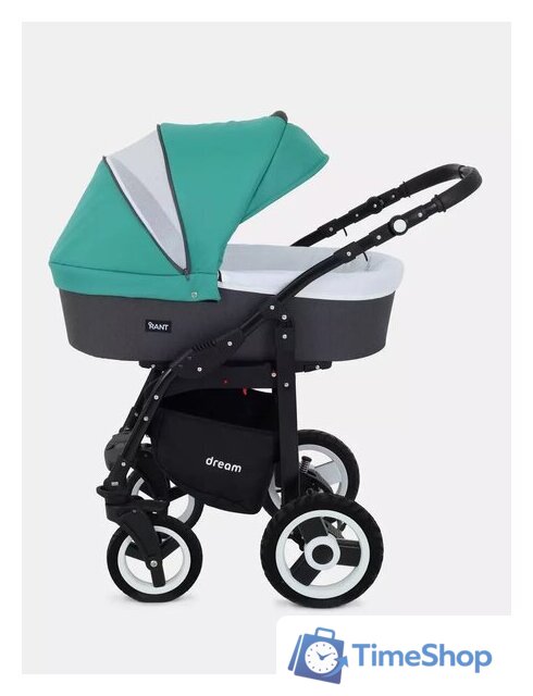 Универсальная коляска Rant Dream (2 в 1, 08 серый/темно-зеленый) - Изображение №10 — Интернет-магазин Time-Shop