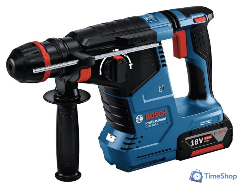 Перфоратор Bosch GBH 187-LI Professional 0611923022 (с 1-им АКБ, кейс) - Изображение №1 — Интернет-магазин Time-Shop