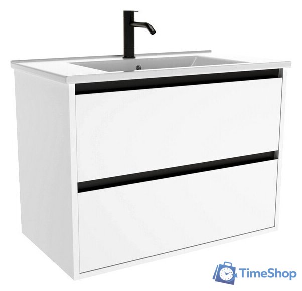  ЗОВ Тумба с умывальником Парма 60 P60LWP0MWMC1B-OL60 (белый матовый) - Изображение №1 — Интернет-магазин Time-Shop