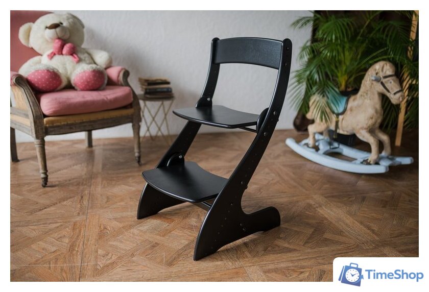 Растущий стул Друг Кузя Растущий Павлин (черный) - Изображение №4 — Интернет-магазин Time-Shop