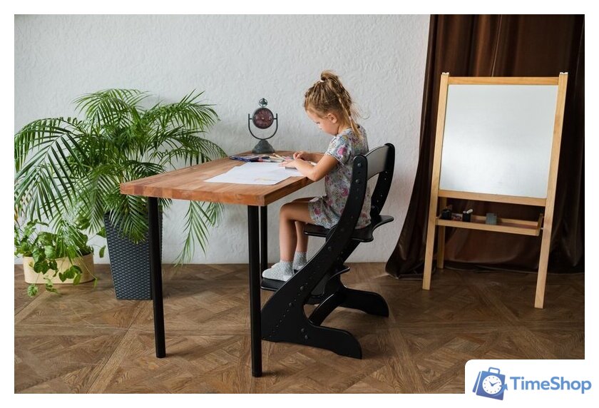 Растущий стул Друг Кузя Растущий Павлин (черный) - Изображение №3 — Интернет-магазин Time-Shop