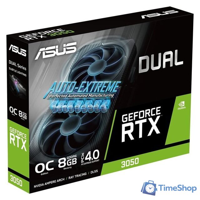Видеокарта ASUS Dual GeForce RTX 3050 V2 OC Edition 8GB GDDR6 DUAL-RTX3050-O8G-V2 - Изображение №13 — Интернет-магазин Time-Shop