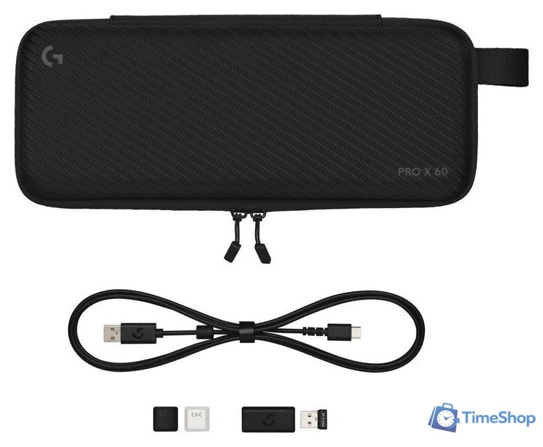 Клавиатура Logitech G Pro X 60 Lightspeed GL Tactile 920-011911 (черный, нет кириллицы) - Изображение №7 — Интернет-магазин Time-Shop