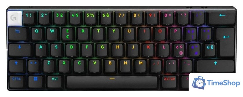 Клавиатура Logitech G Pro X 60 Lightspeed GL Tactile 920-011911 (черный, нет кириллицы) - Изображение №1 — Интернет-магазин Time-Shop