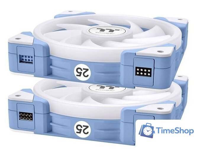 Комплект вентиляторов для корпуса Thermaltake Swafan EX14 ARGB Hydrangea Blue TT Premium Edition 3-Fan Pack CL-F184-PL14BU-A - Изображение №3 — Интернет-магазин Time-Shop