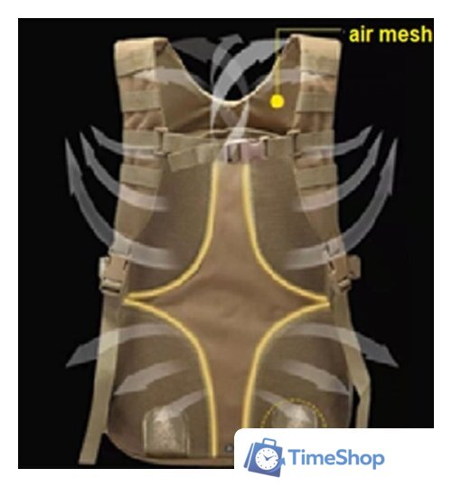 Туристический рюкзак TRAMP Commander TRP-048blk (черный) - Изображение №8 — Интернет-магазин Time-Shop