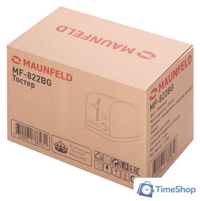 Тостер MAUNFELD MF-822BG - Изображение №3 — Интернет-магазин Time-Shop